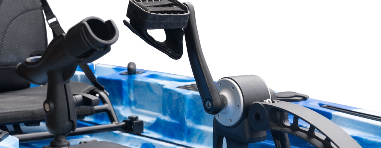 Риболовен и туристически каяк HARMAN с педална система с перка