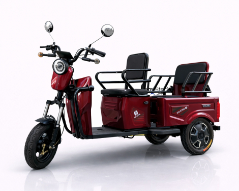 Електрическа триколка 005 двуместна с карго отделение 1500W Нов модел 2026