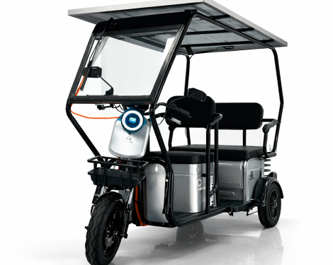 Соларна триместна КАРГО електрическа триколка с покрив TS-302 MAXI SOLAR 2000W 60V 38Ah