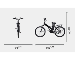 Градски електрически велосипед E-BIKE TELSTAR BREEZE 36V 10Ah 26'' 2026 снимка 152